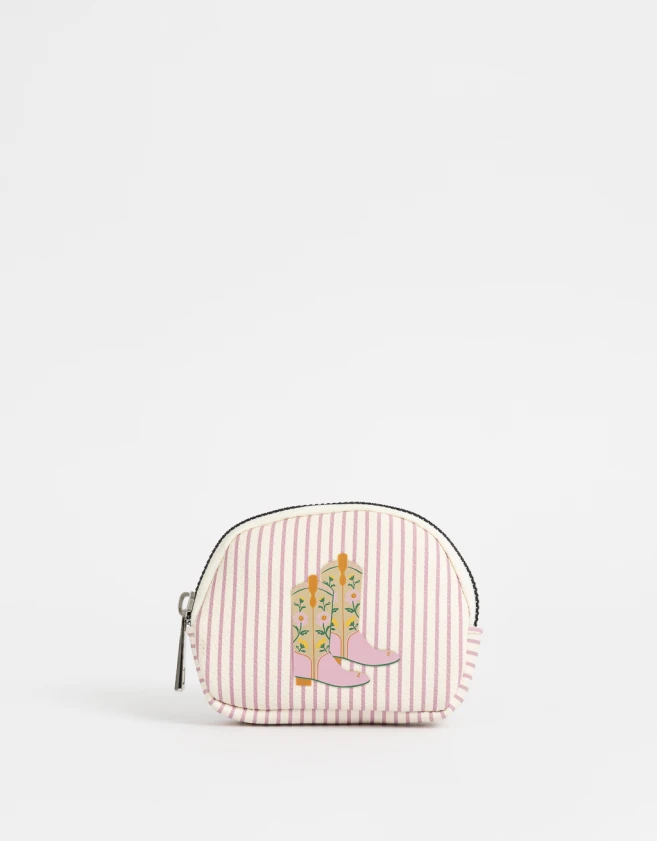 Monederos Romántico Monedero Western - Estampado Rayas