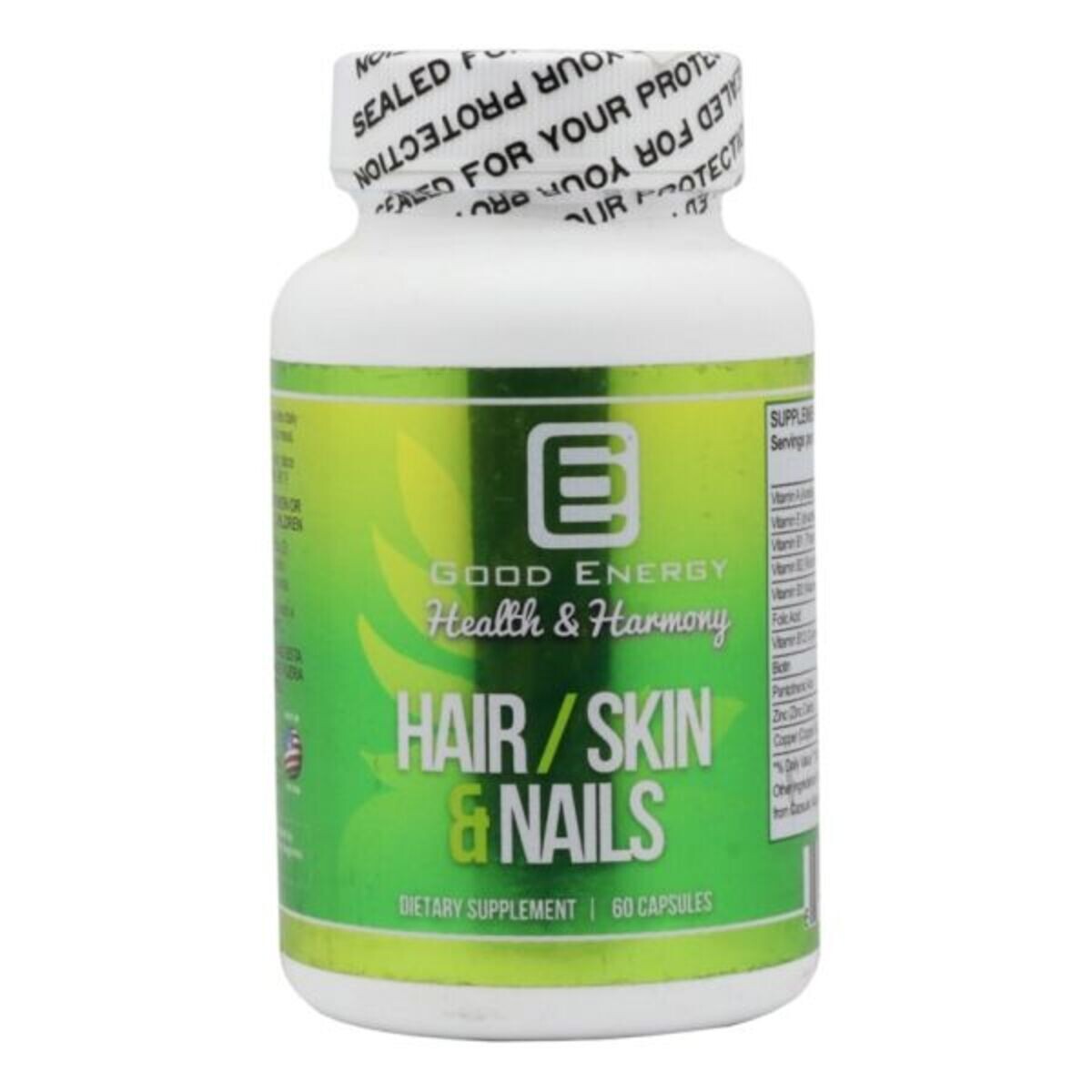 HAIR SKIN & NAILS GOOD ENERGY FR. X 60 C 