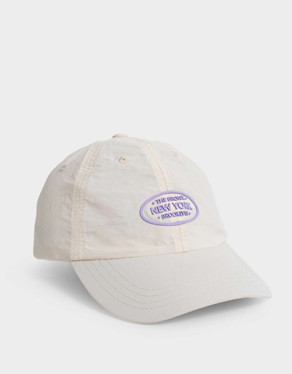 Gorra Con Tag - Blanco Crudo 