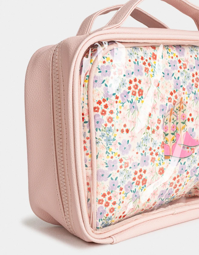 Porta Cosméticos Estampados Set De Portacosméticos - Rosa Viejo