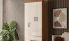 Ropero 3 puertas 2 cajones - Fit Marron