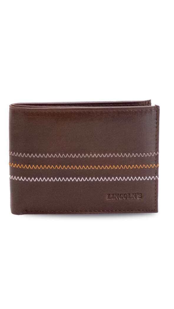 BILLETERA CUERO KEOPS MARRON