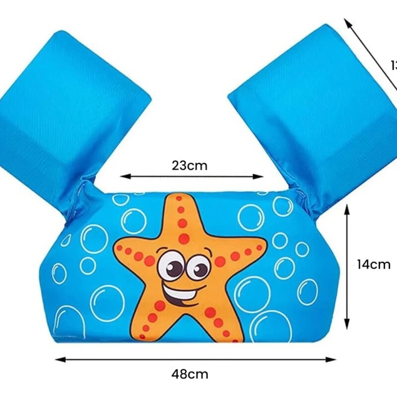 Chaleco Salvavida Flotador Para Niños Y Niñas Estrella de Mar