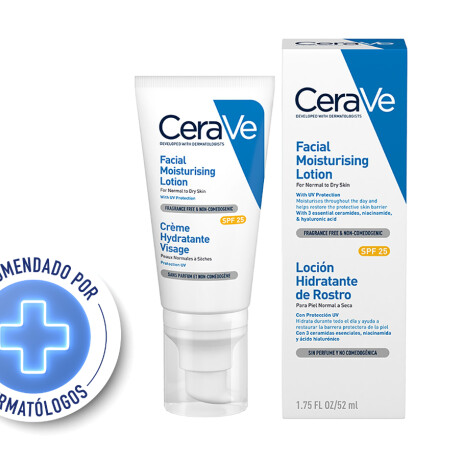 Loción hidratante facial Cerave Crema hidratante rostro AM 52ml