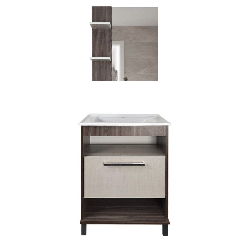 Mueble de baño Oasis con bacha Humo/Lino Mueble de baño Oasis con bacha Humo/Lino