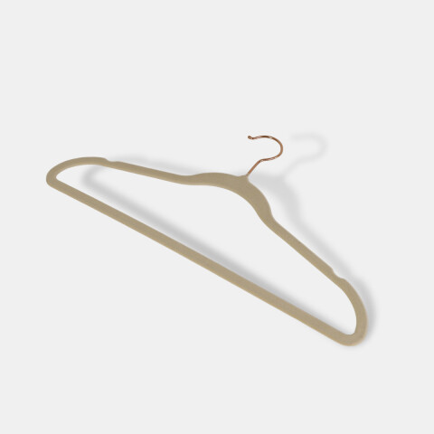 PERCHA GAMUZA BLANCA 42CM Unica
