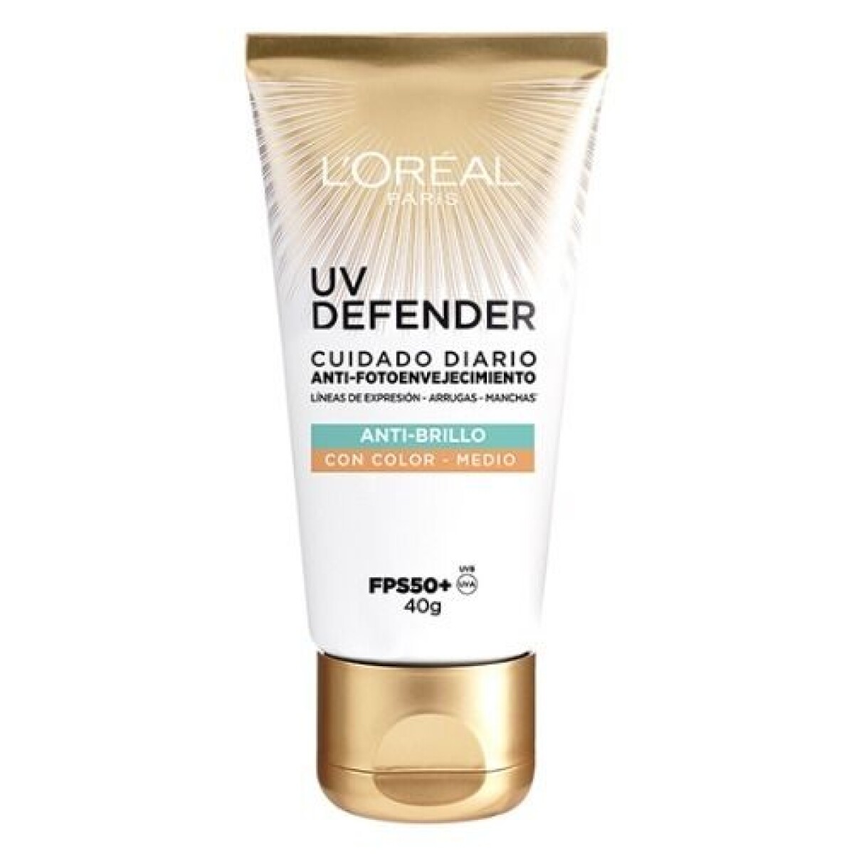UV Defender Anti Brillo Medio SPF 50 – Protección Solar Facial