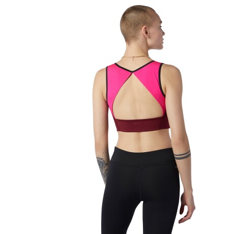 Top New Balance de Dama - ACHIEVER CROP TOP - WT13154GNT RED