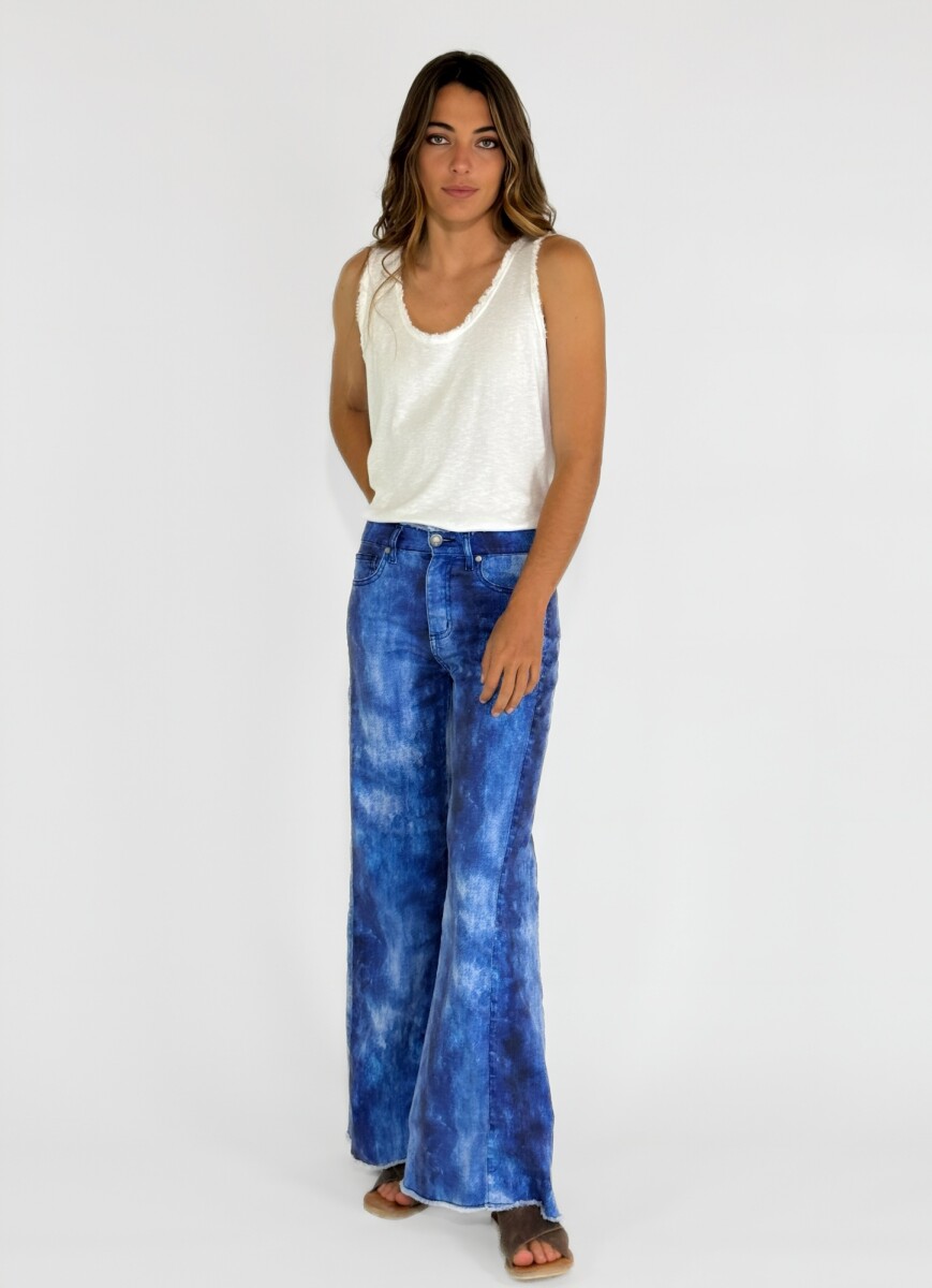 PANTALON AQUARELA DENIM - AZUL 
