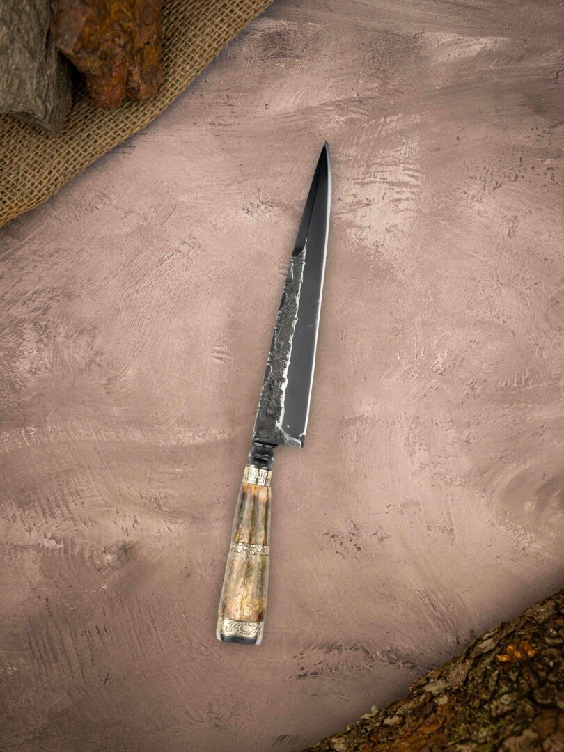 Cuchillo forjado, Cabo Hueso Cuchillo forjado, Cabo Hueso