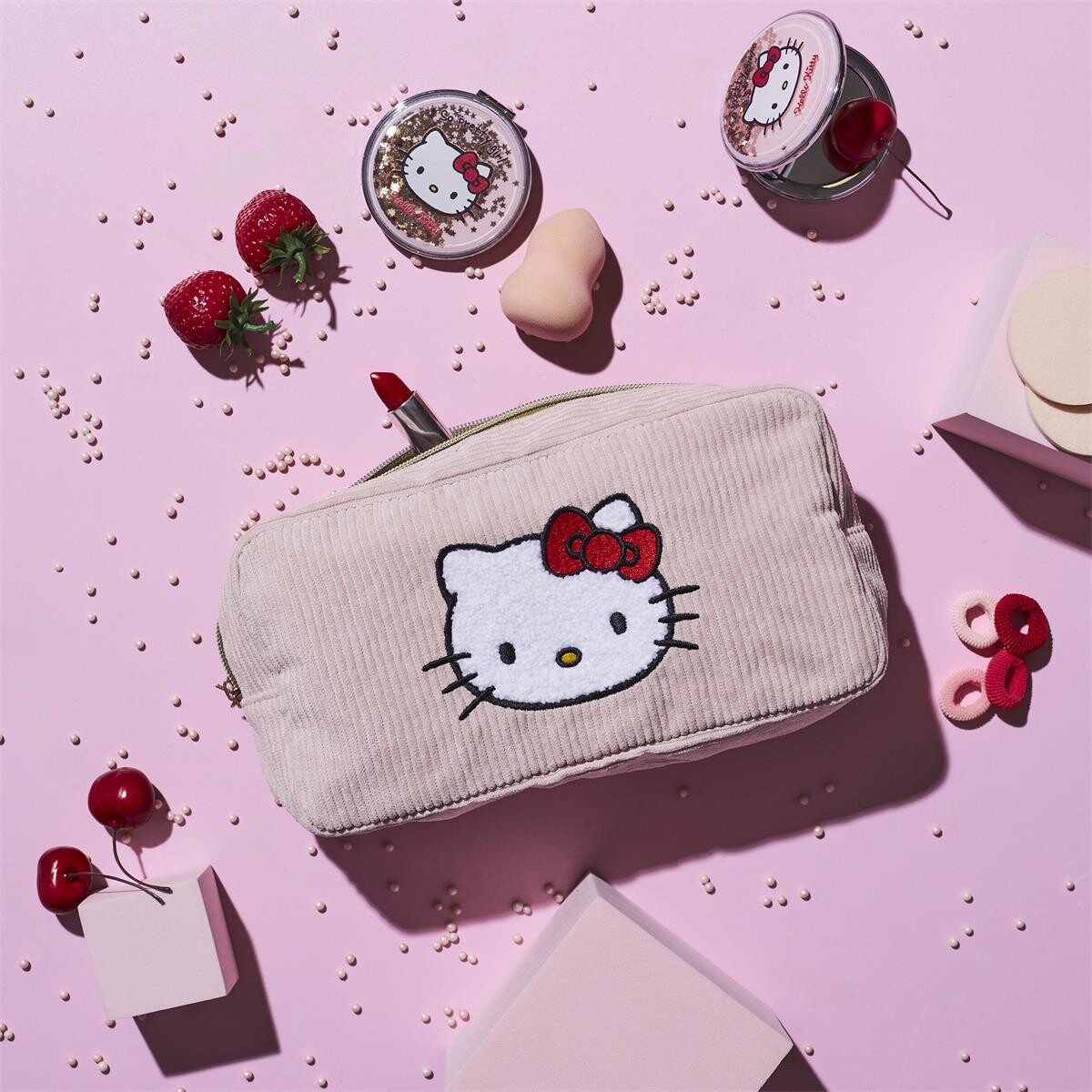 Neceser De Pana Para Cosméticos Hello Kitty 