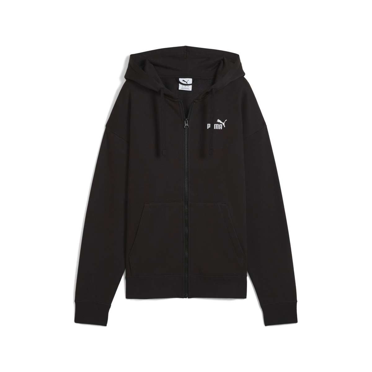 Abrigo ESS Small Nº1 Logo Comf. Full Zip Hoodie de Mujer - Negro 