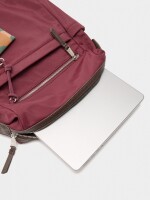 Mochila De Nylon Para Portátil 13" burdeos