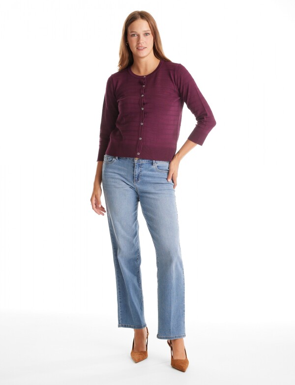 Cardigan Basico VIOLETA