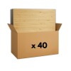 40 Placas Revestimiento Pared Autoadhesiva 70x77cm Promo X40 Madera Clara