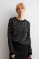 Sweater animal print gris oscuro