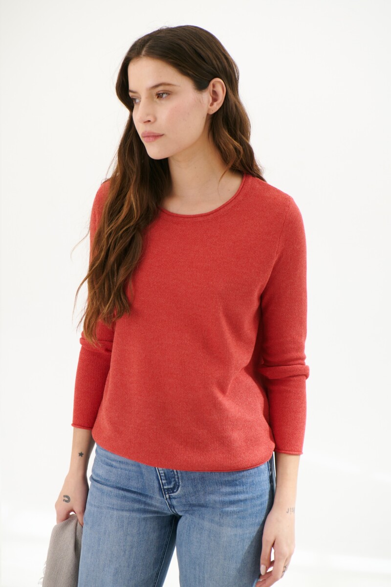 SWEATER CRISTAL ROJO