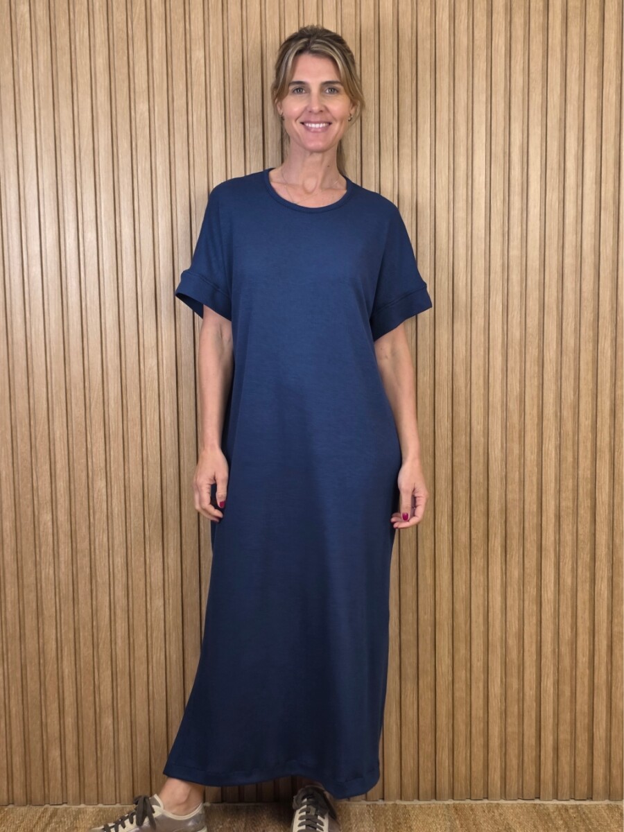Vestido Agapanto - Azul Marino 