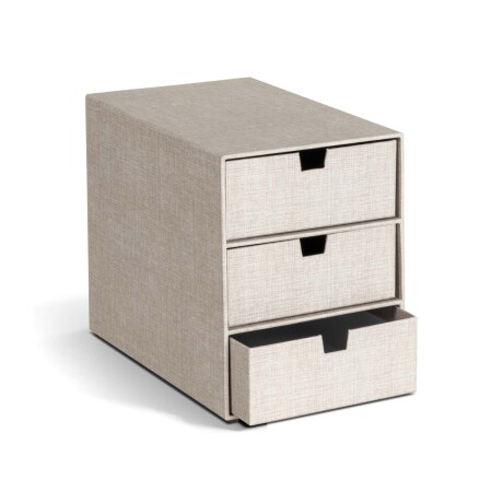 ORG ESCRITORIO 3 CAJONES PAPEL NATURAL-BEIGE INGRID