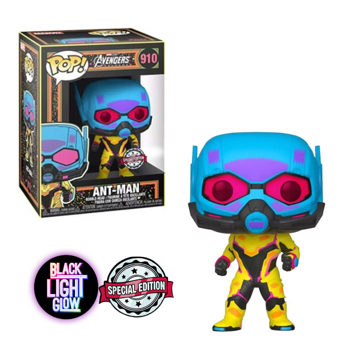 Ant-Man • Marvel [Exclusivo - Black Light Glow] - 910 