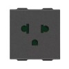 MODULO TOMA EUROAMERICANO CON TIERRA 2X16+T NEGRO NEVE UP MODULO TOMA EUROAMERICANO CON TIERRA 2X16+T NEGRO NEVE UP
