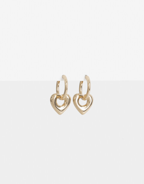 Aros Argollas Metal Argollas De Metal Reciclado Dorado - Dorado