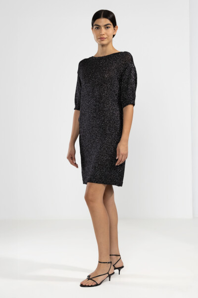 LARA KNIT DRESS Black