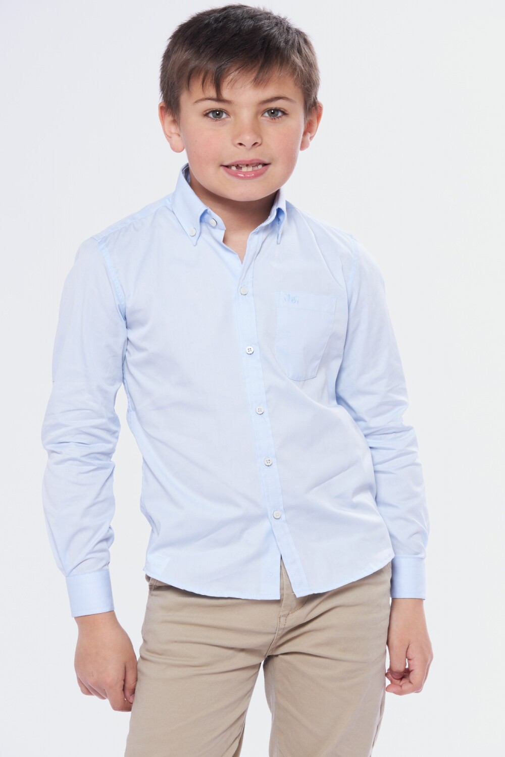 CAMISA LISA Celeste