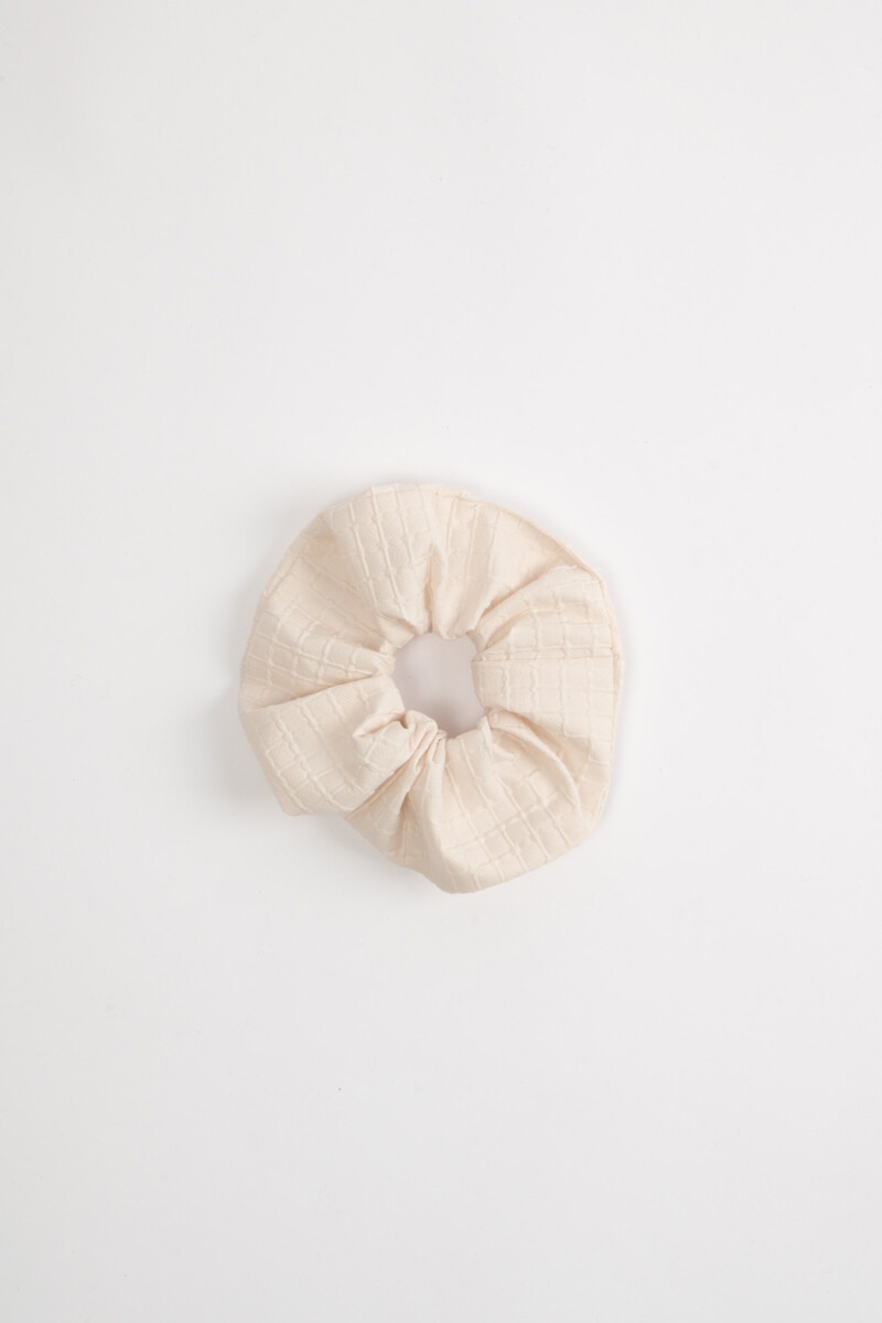 Scrunchie textura Crudo