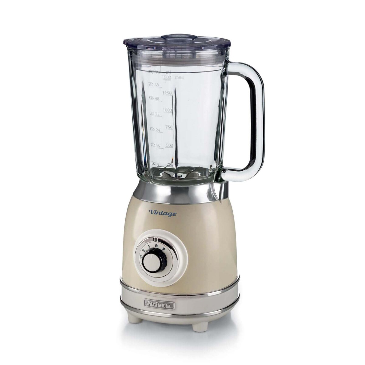 LICUADORA GLASS VINTAGE - 1-5-LITROS NATURAL-BEIGE ARIETE 583, BEIGE 