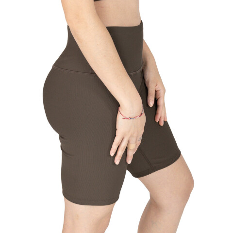 BIKER SHORT FEM POLY/SPX EVERLAST COFFEE BK W6 S BROWN