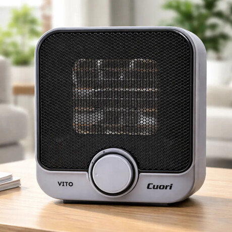 Caloventilador Cerámico 2Niveles 1500W Termostato Cuori Vito Gris
