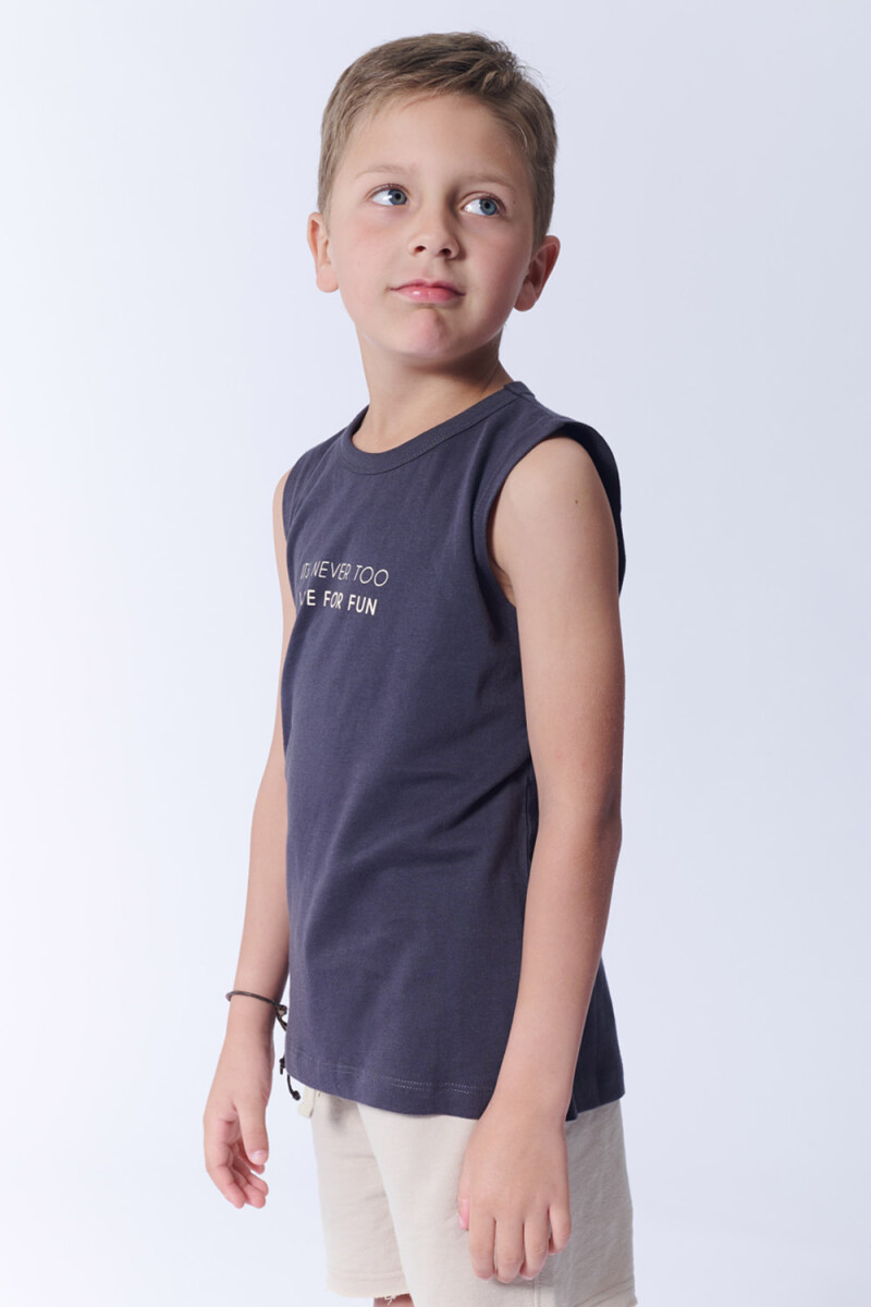 Camiseta sin mangas Fun Gris