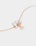 Cadena Corta con Dije Con flores Cadena Corta Con Dije Flor - Dorado