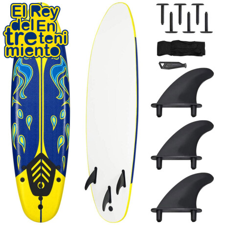 Tabla De Surf Espuma Funboard Soft + Quillas + Leash Tabla De Surf Espuma Funboard Soft + Quillas + Leash