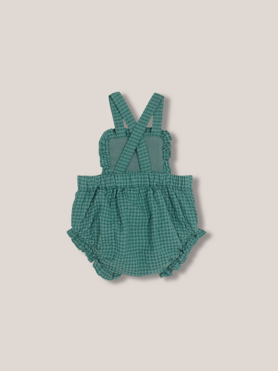 Rana Cuadro Vichy Con Smock Verde