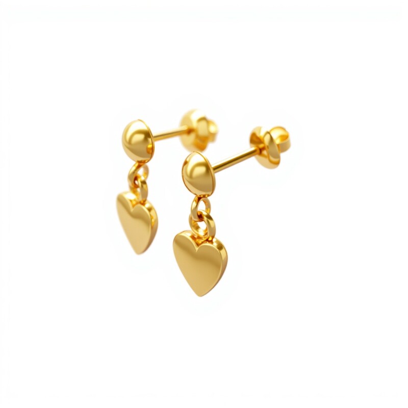 Abridores Corazón-Oro 18k-Sin piedra-AB9536 sinpiedra