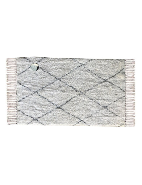 ALFOMBRA 50x80CM ROMBOS BLANCO Y NEGRO ALFOMBRA 50x80CM ROMBOS BLANCO Y NEGRO