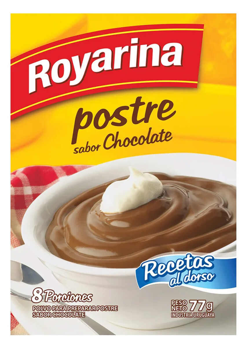 POSTRE ROYARINA 8P 77G CHOCOLATE 