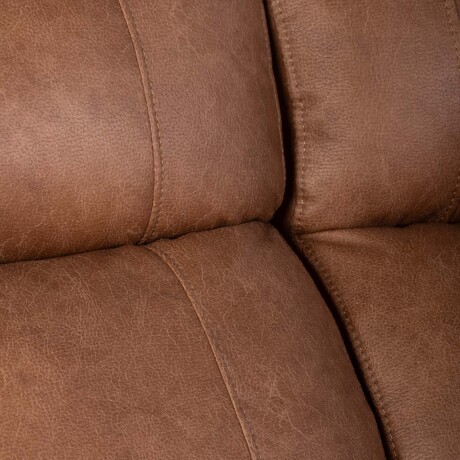 RECLINER MANUAL 3 CUERPOS TELA MARRON HAMILTON CAMEL