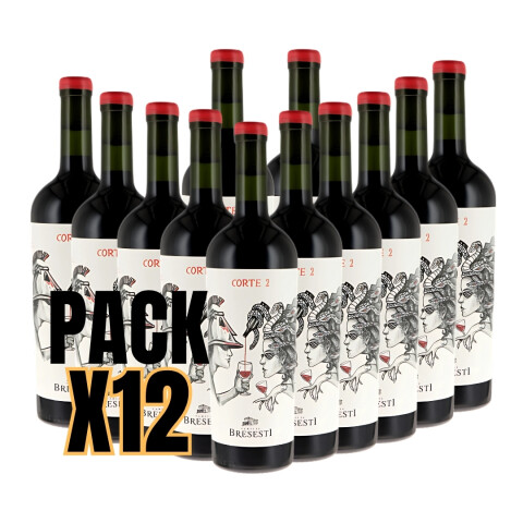 Pack vinos blend Bresesti corte 2 x 12 Botellas 750cc Pack vinos blend Bresesti corte 2 x 12 Botellas 750cc