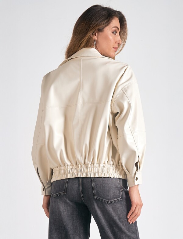 Chaqueta Bomber BEIGE CLARO