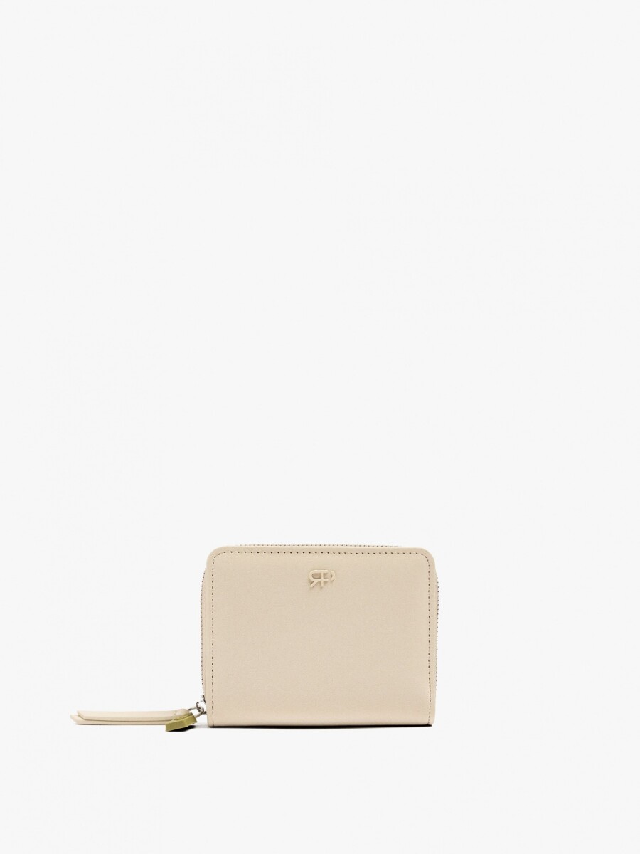 Cartera Básico Con Textura Suave beige