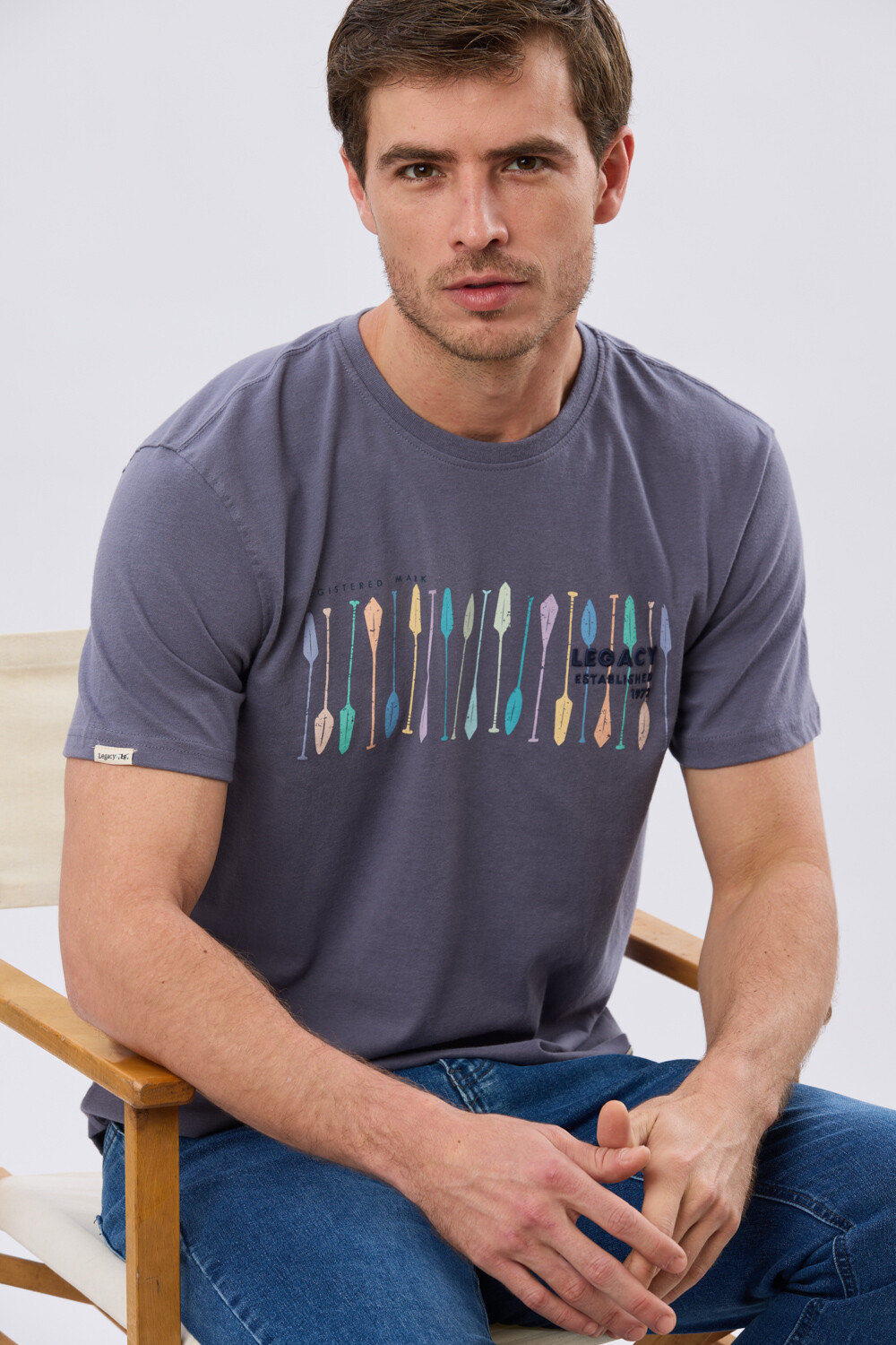 REMERA ESTAMPADA Azul