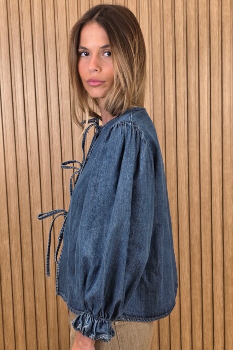 Camisa Flow Denim Azul