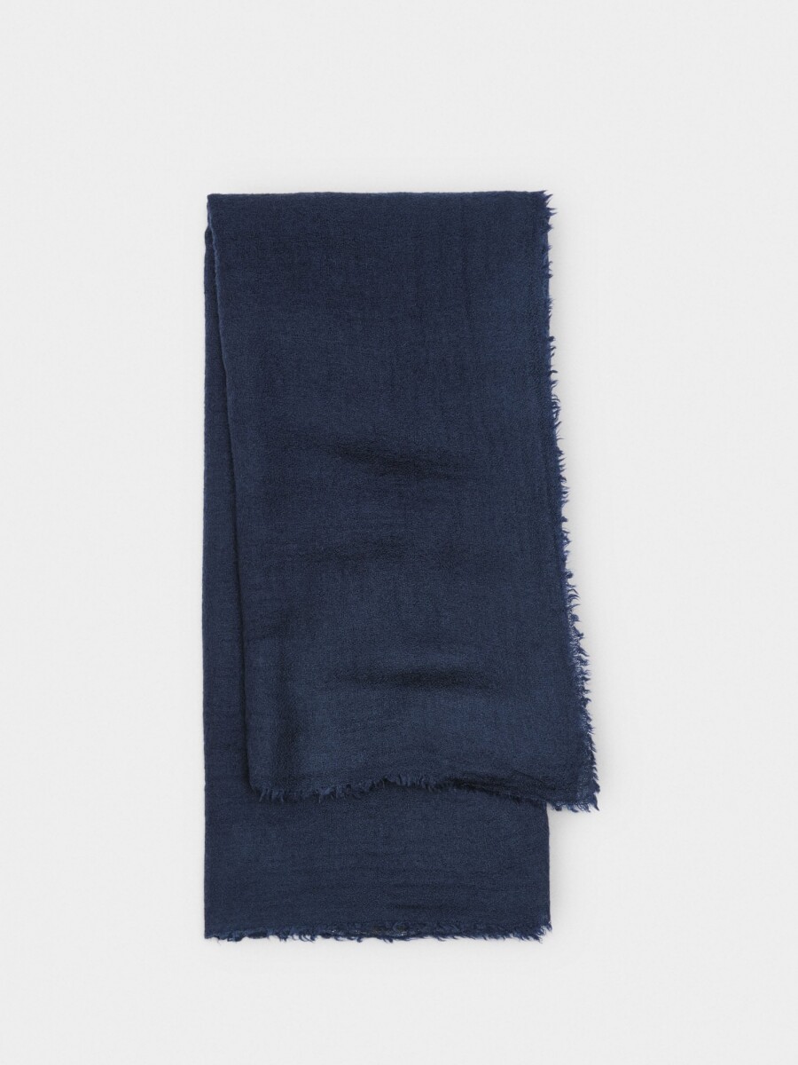 Pashmina De Lana azul-marino
