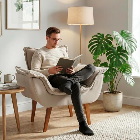 SILLON Butaca EROS Poltrona con asiento y espaldar de espuma revestido en terciopelo - Jolie Prata SILLON Butaca EROS Poltrona con asiento y espaldar de espuma revestido en terciopelo - Jolie Prata