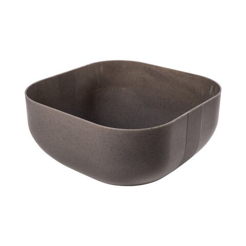 Ensaladera Plástica Gourmet Cuadrada 5,5 Lts GRIS