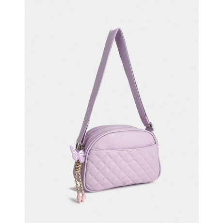 Bandolera Puffy Mariposa Violeta Lila