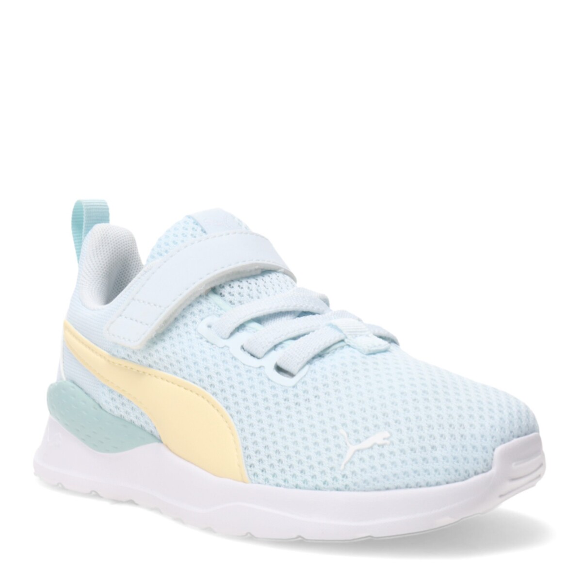 Championes Infantiles Puma Anzarun Lite Kids - Celeste - Amarillo 